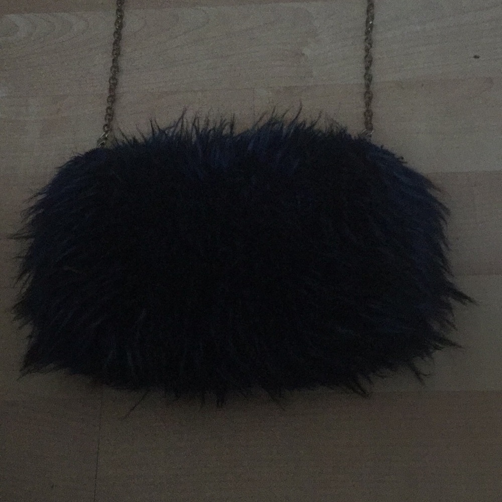 Furry Side Purse